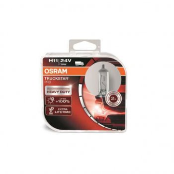 3 299 р. Лампа 24V H11 70W PGJ19-2 +100% бокс (2шт.) Truckstar Pro OSRAM OSRAM 64216tsp-hcb  с доставкой в г. Кемерово. Увеличить фотографию 1