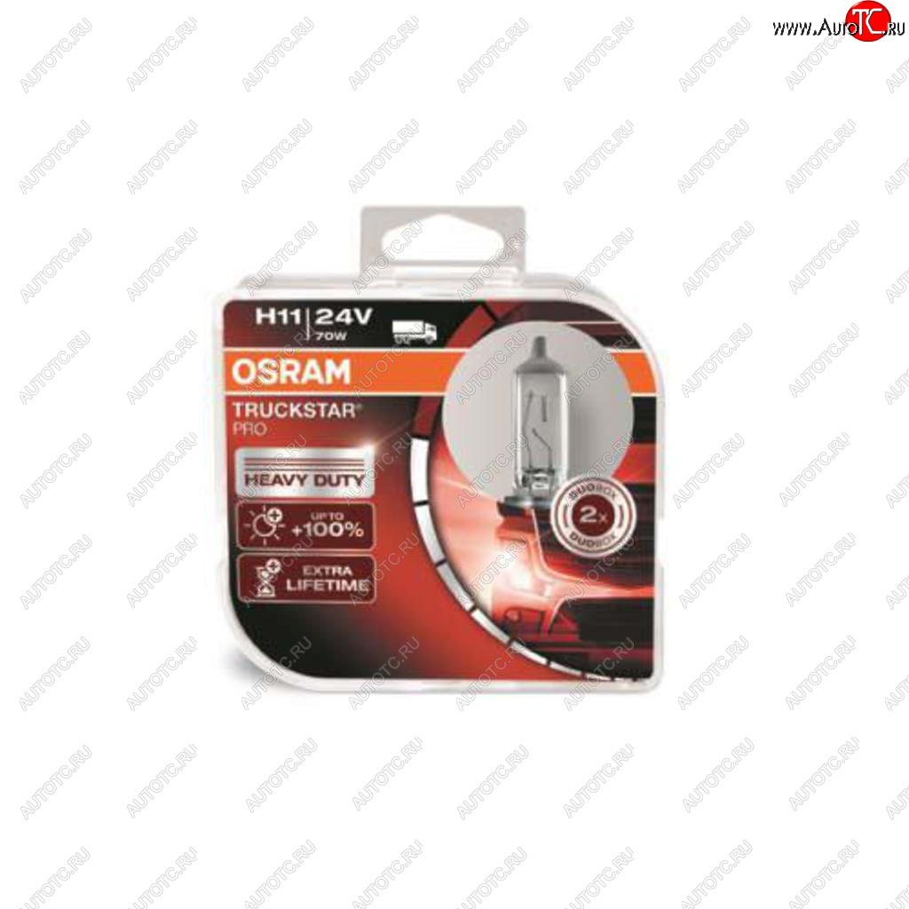 3 299 р. Лампа 24V H11 70W PGJ19-2 +100% бокс (2шт.) Truckstar Pro OSRAM OSRAM 64216tsp-hcb  с доставкой в г. Кемерово