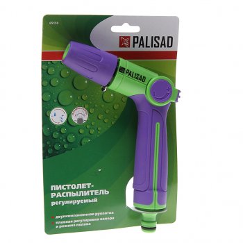 479 р. Пистолет-распылитель 1 режим пластиковый регулируемый PALISAD PALISAD 65159 PALISAD 65159  с доставкой в г. Кемерово. Увеличить фотографию 1