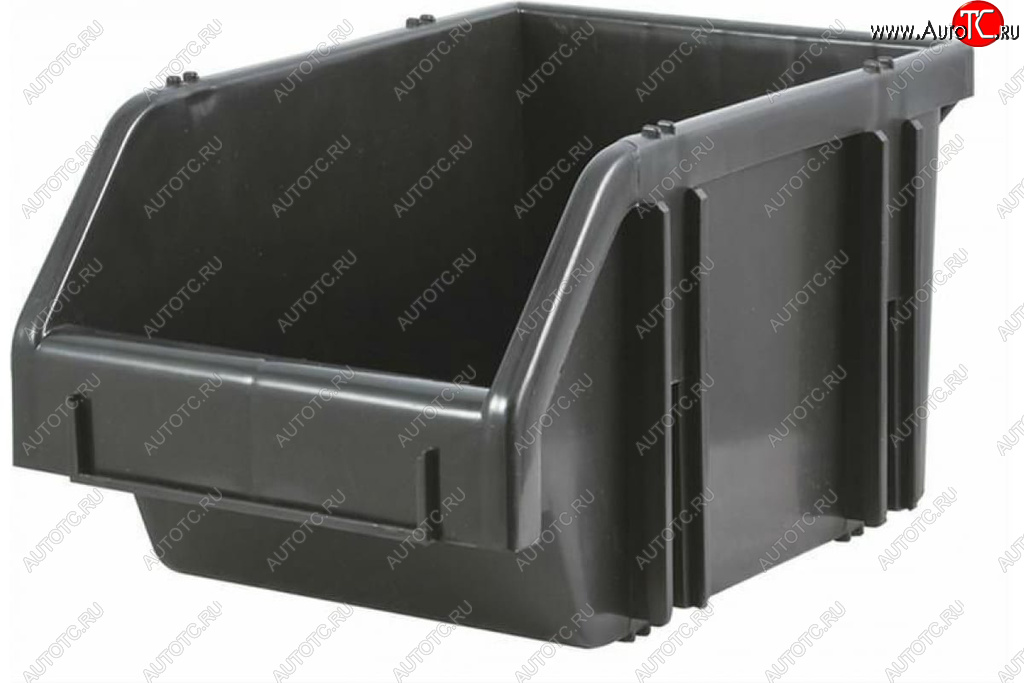 439 р. Лоток складской 350х210х160мм черный FIT FIT 65695  с доставкой в г. Кемерово