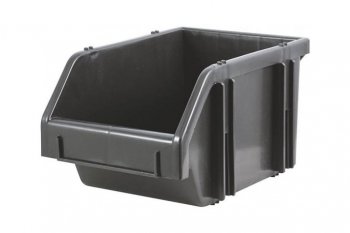 779 р. Лоток складской 490х310х190мм черный FIT FIT 65696  с доставкой в г. Кемерово. Увеличить фотографию 1