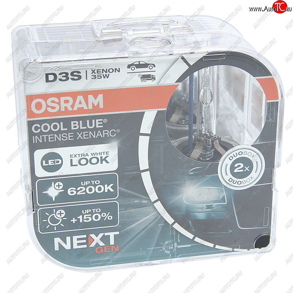 13 999 р. Лампа ксеноновая D3S 35W PK32d-5 +150% 6200K 42V 3200лм бокс (2шт.) Cool Blue Intense NextGen OSRAM OSRAM 66340cbn-hcb OSRAM 66340cbn-hcb  с доставкой в г. Кемерово