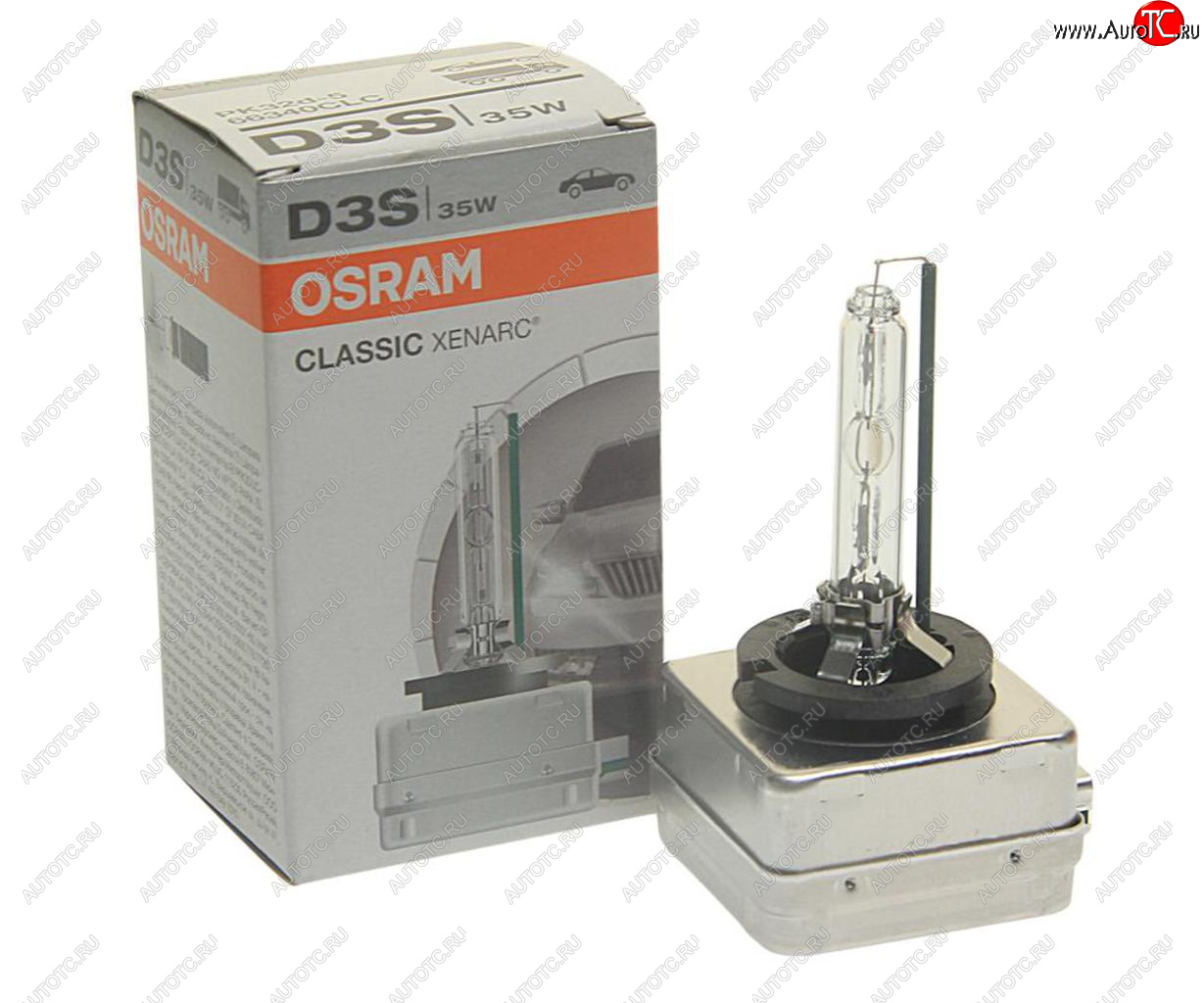 6 299 р. Лампа ксеноновая D3S 35W PK32d-5 4150K 42V Classic OSRAM OSRAM 66340clc-fs  с доставкой в г. Кемерово