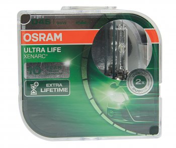 13 249 р. Лампа ксеноновая D4S 35W P32d-5 4300K 42V 3200лм бокс (2шт.) Ultra Life OSRAM OSRAM 66440ult-hcb  с доставкой в г. Кемерово. Увеличить фотографию 1
