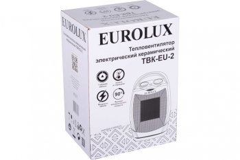 2 399 р. Тепловентилятор бытовой 1.80кВт (18кв.м) настольный белый EUROLUX EUROLUX 6727  с доставкой в г. Кемерово. Увеличить фотографию 15