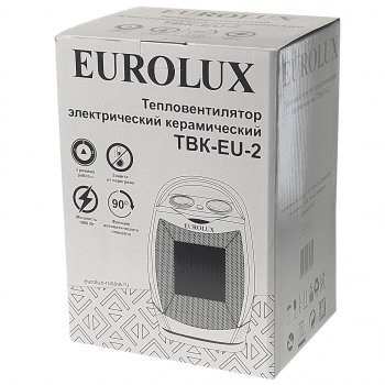 2 399 р. Тепловентилятор бытовой 1.80кВт (18кв.м) настольный белый EUROLUX EUROLUX 6727  с доставкой в г. Кемерово. Увеличить фотографию 5