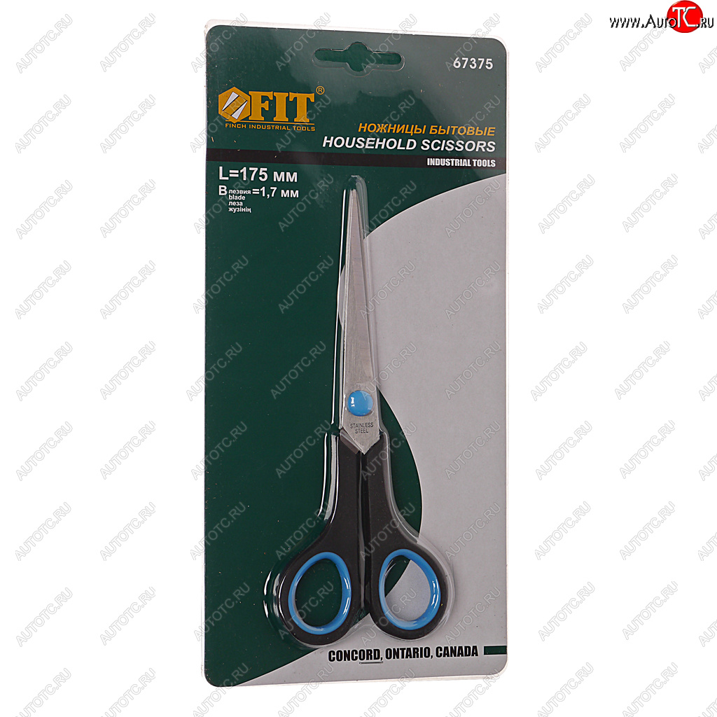 177 р. Ножницы бытовые 175мм FIT FIT 67375  с доставкой в г. Кемерово