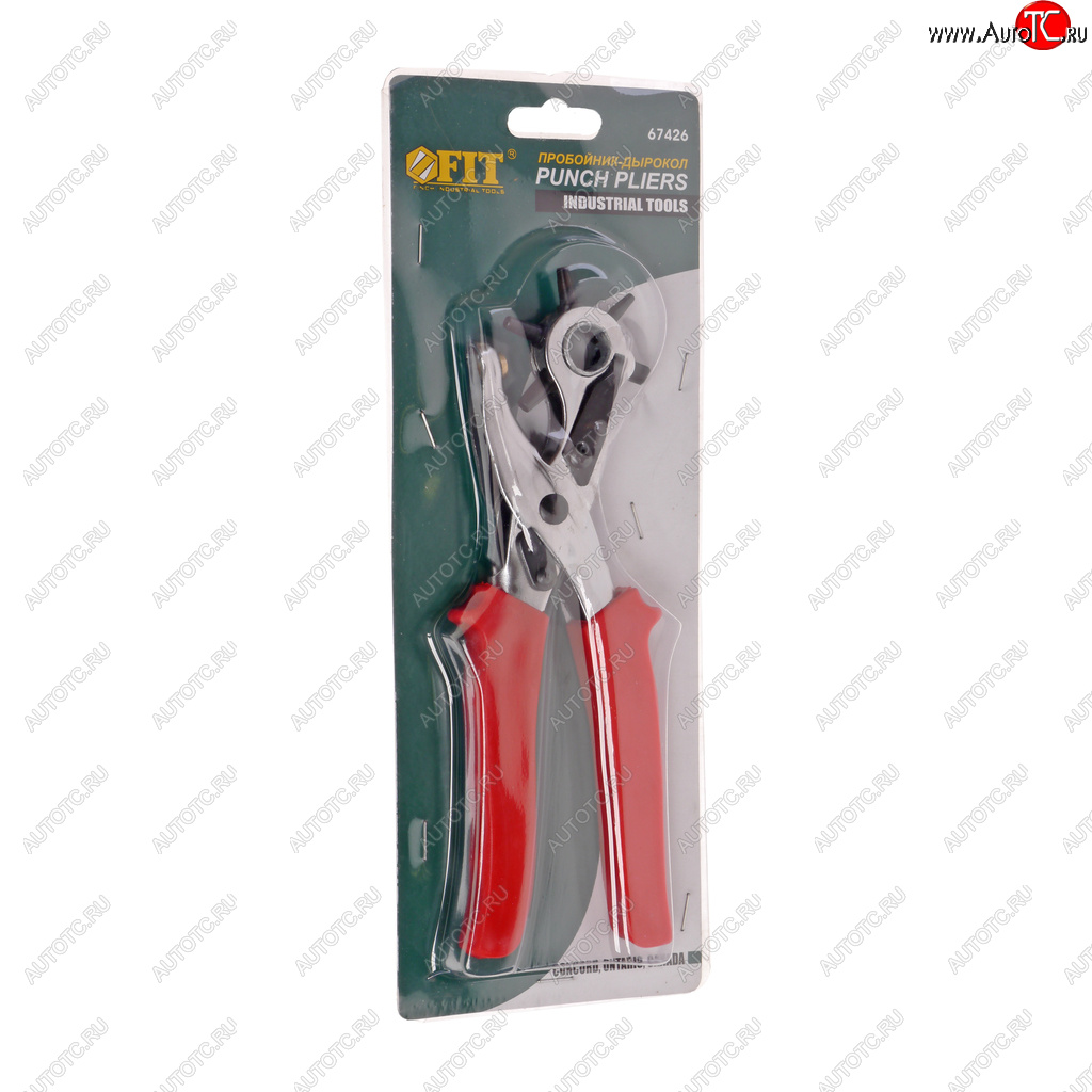 689 р. Дырокол прямой 2-2.5-3-3.5-4-4.5-5мм FIT FIT 67426  с доставкой в г. Кемерово