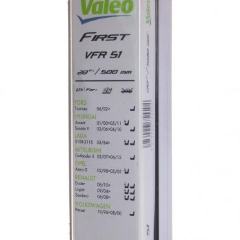 829 р. Щетка стеклоочистителя 500мм каркасная First VALEO VALEO 675550  с доставкой в г. Кемерово. Увеличить фотографию 2