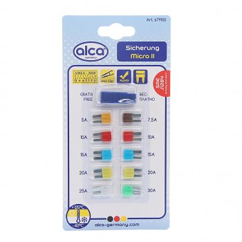 252 р. Предохранитель 5-30А флажковый MICRO 2 комплект 10шт. ALCA ALCA 679100 ALCA 679100  с доставкой в г. Кемерово. Увеличить фотографию 1