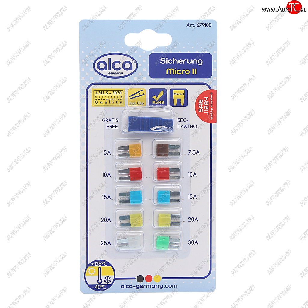 252 р. Предохранитель 5-30А флажковый MICRO 2 комплект 10шт. ALCA ALCA 679100 ALCA 679100  с доставкой в г. Кемерово