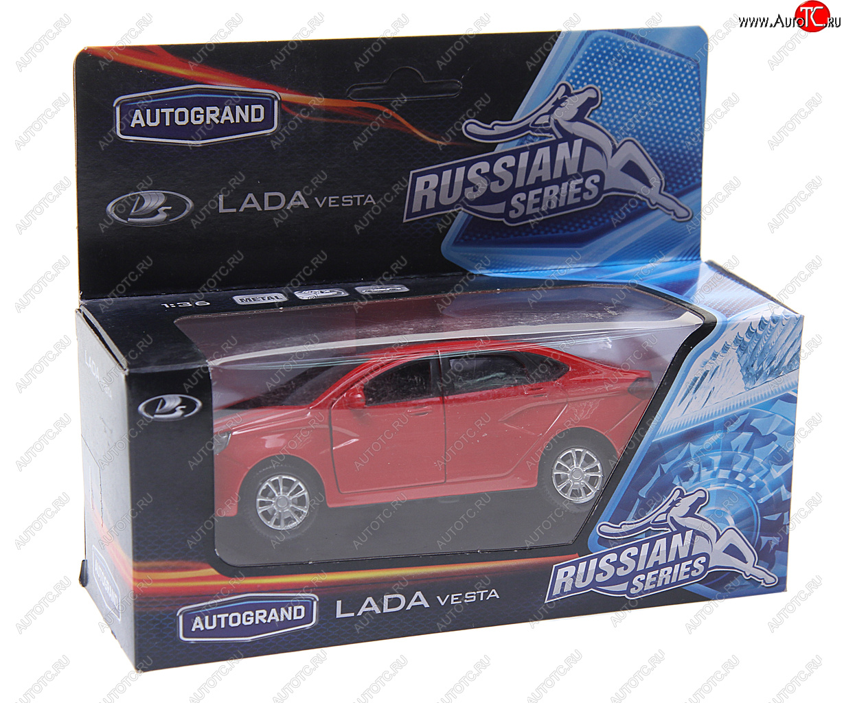 639 р. Модель автомобиля ЛАДА Vesta металлическая AUTOGRAND AUTOGRAND 6833868330 AUTOGRAND 6833868330  с доставкой в г. Кемерово
