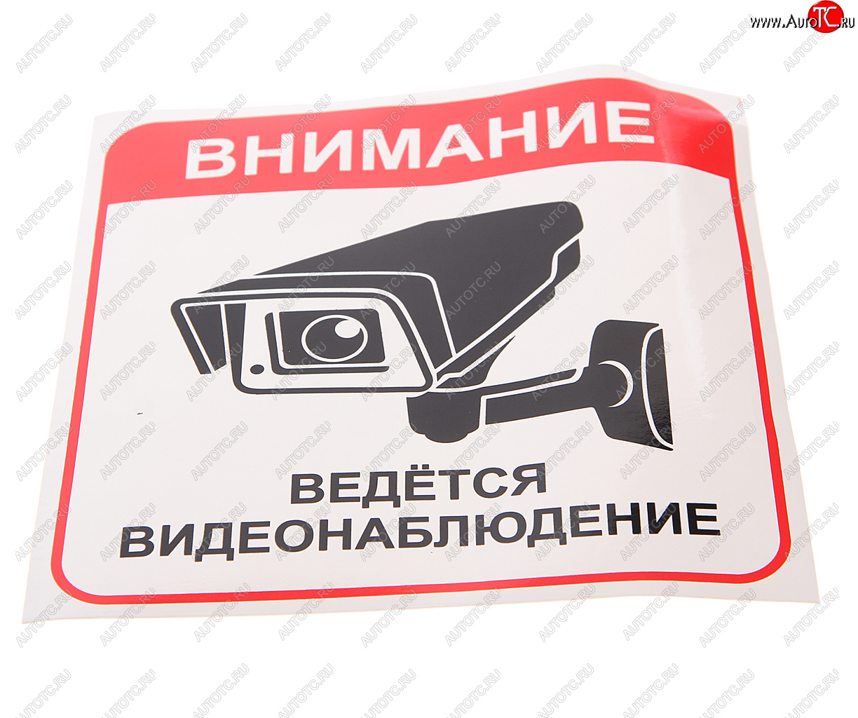 94 р. Наклейка-знак виниловая Ведется видеонаблюдение 20х20.5см в упаковке AUTOSTICKERS AUTOSTICKERS 69081  с доставкой в г. Кемерово