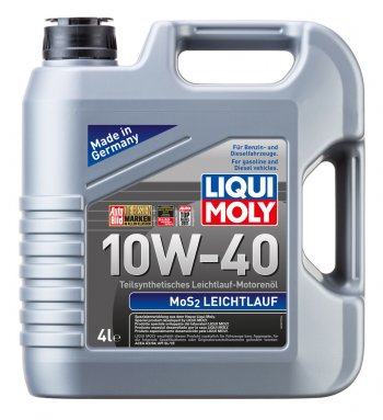 6 349 р. Масло моторное MoS2 LEICHTLAUF 10W40 псинт.4л LIQUI MOLY LIQUI MOLY 6948  с доставкой в г. Кемерово. Увеличить фотографию 1