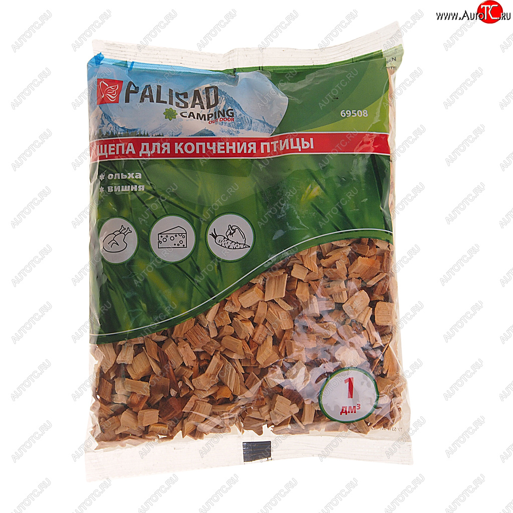 61 р. Щепа для копчения ольхово-вишневая 220г PALISAD PALISAD 69508  с доставкой в г. Кемерово