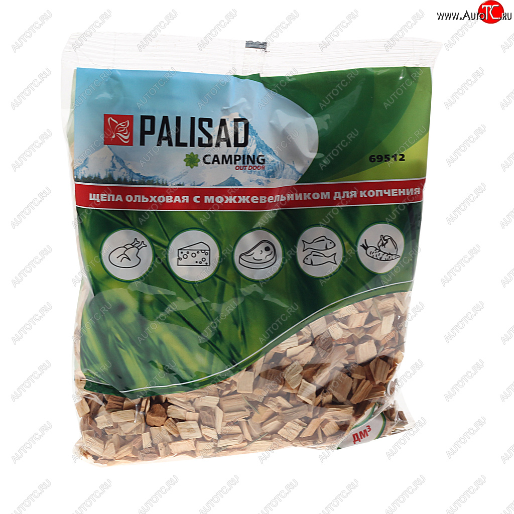 60 р. Щепа для копчения ольховая с можжевельником 200г PALISAD PALISAD 69512  с доставкой в г. Кемерово