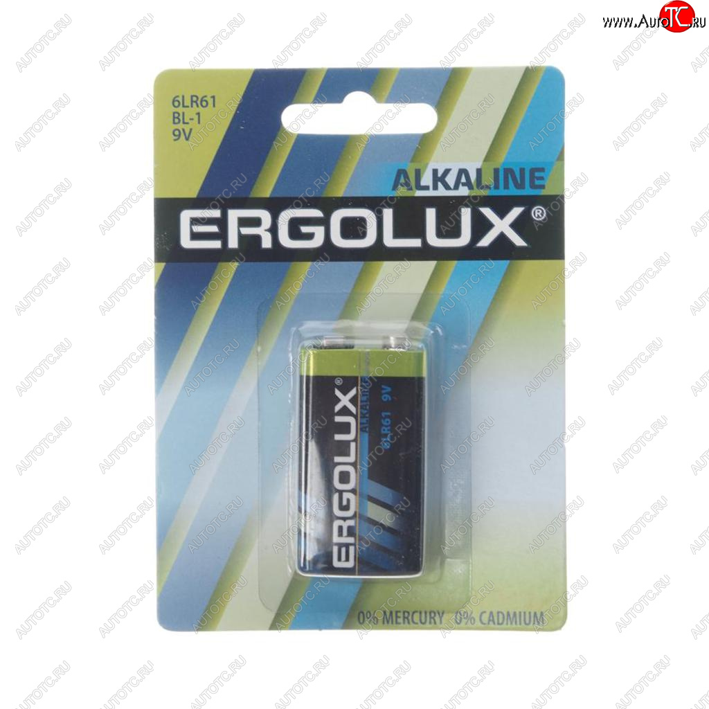 197 р. Батарейка KRONA 6LR61 9V блистер 1шт. Alkaline ERGOLUX ERGOLUX 6lr61 bl-1  с доставкой в г. Кемерово