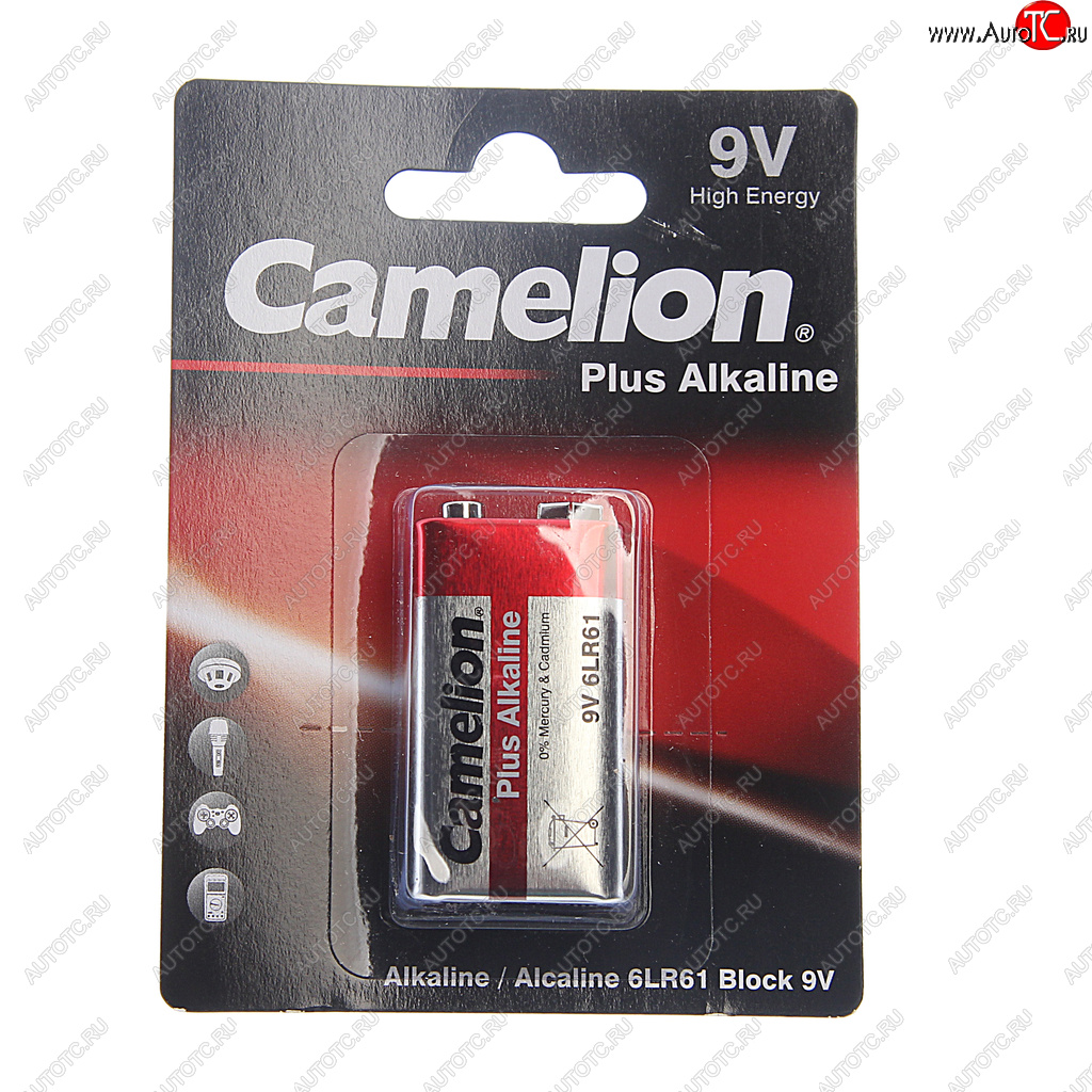254 р. Батарейка KRONA 6LR61 9V блистер 1шт. Alkaline Max CAMELION CAMELION 6lr61-bp1  с доставкой в г. Кемерово