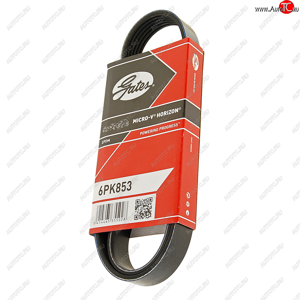 1 069 р. Ремень приводной поликлиновой 6PK853 GATES GATES 6pk853  с доставкой в г. Кемерово