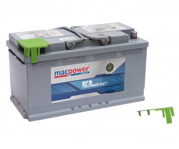 19 649 р. Аккумулятор MACPOWER EFB 100Ач обратная полярность MACPOWER 6ст100(0) smf56633  с доставкой в г. Кемерово. Увеличить фотографию 2