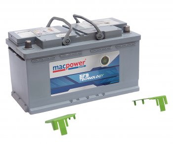 19 649 р. Аккумулятор MACPOWER EFB 100Ач обратная полярность MACPOWER 6ст100(0) smf56633  с доставкой в г. Кемерово. Увеличить фотографию 3