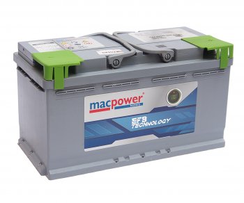 19 649 р. Аккумулятор MACPOWER EFB 100Ач обратная полярность MACPOWER 6ст100(0) smf56633  с доставкой в г. Кемерово. Увеличить фотографию 1