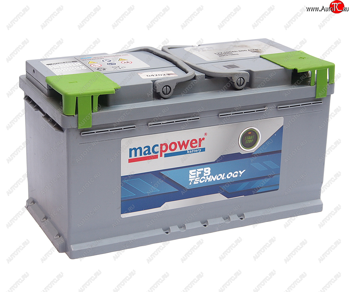 19 649 р. Аккумулятор MACPOWER EFB 100Ач обратная полярность MACPOWER 6ст100(0) smf56633  с доставкой в г. Кемерово