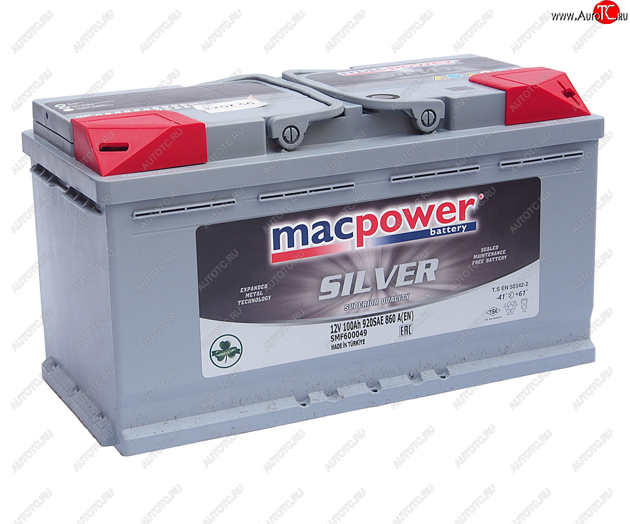15 799 р. Аккумулятор MACPOWER 100Ач обратная полярность MACPOWER 6ст100(0) smf60049  с доставкой в г. Кемерово