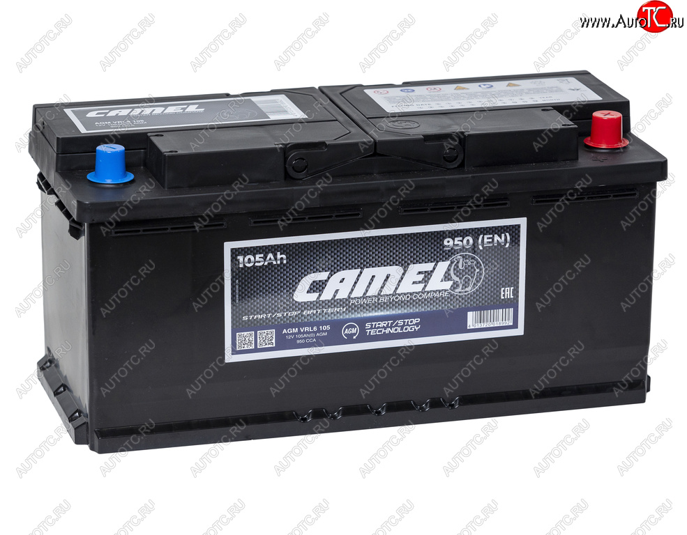 20 499 р. Аккумулятор CAMEL AGM 105Ач обратная полярность CAMEL 6ст105(0) l6  с доставкой в г. Кемерово