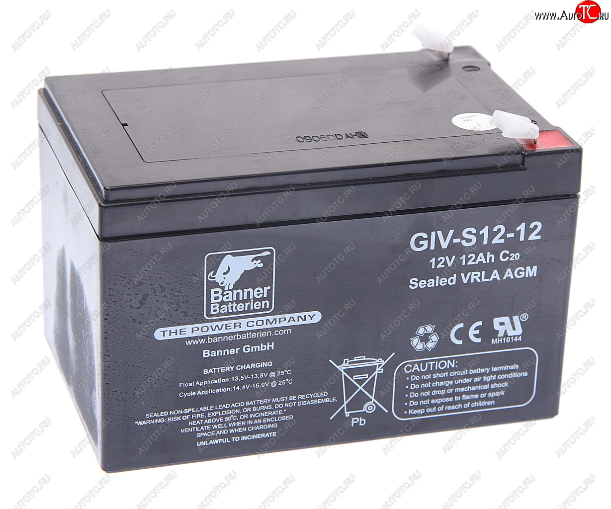 5 099 р. Аккумулятор BANNER GIV-S 12А/ч BANNER 6ст12 giv-s 12-12 BANNER 6ст12 giv-s 12-12  с доставкой в г. Кемерово
