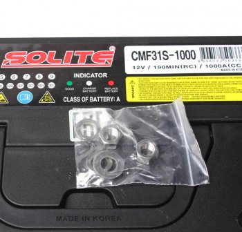21 549 р. Аккумулятор SOLITE 140Ач винтовые клеммы SOLITE 6ст140 31s-1000  с доставкой в г. Кемерово. Увеличить фотографию 2