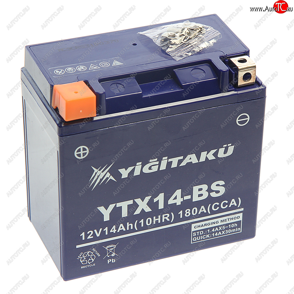 5 299 р. Аккумулятор YIGITAKU MOTO GEL 14А/ч MACPOWER 6ст14 ytx14-bs(mf) MACPOWER 6ст14 ytx14-bs(mf)  с доставкой в г. Кемерово