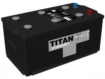 27 799 р. Аккумулятор ТИТАН Standart 220Ач обратная полярность ТИТАН 6ст220(3)  с доставкой в г. Кемерово. Увеличить фотографию 1