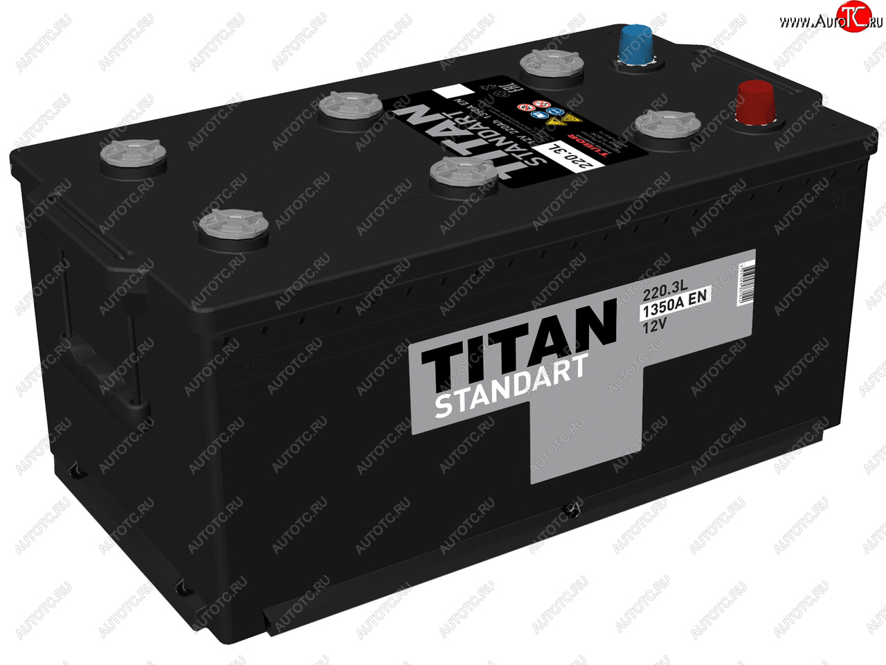 27 799 р. Аккумулятор ТИТАН Standart 220Ач обратная полярность ТИТАН 6ст220(3)  с доставкой в г. Кемерово