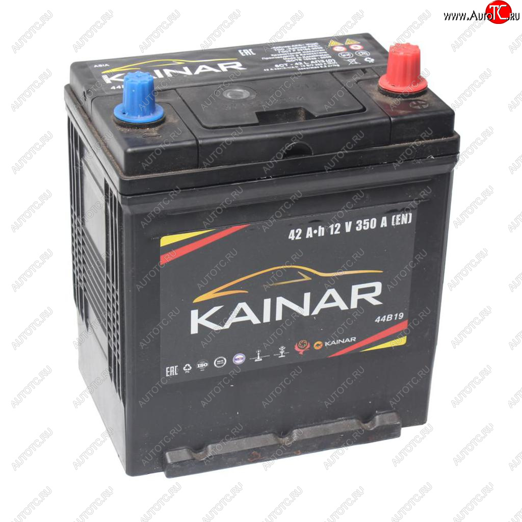 6 399 р. Аккумулятор KAINAR Asia 42Ач обратная полярность KAINAR 6ст42(0) 44b19l  с доставкой в г. Кемерово