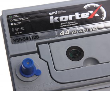 8 999 р. Аккумулятор KORTEX SILVER Dynamic ASIA 44Ач обратная полярность KORTEX 6ст44(0) smf544126 (b19)  с доставкой в г. Кемерово. Увеличить фотографию 2
