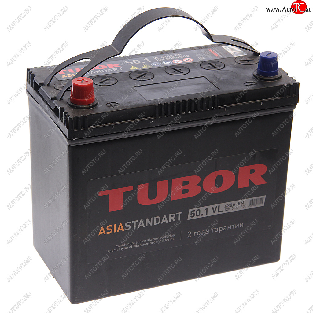 7 699 р. Аккумулятор TUBOR Asia Standart 50Ач TUBOR 6ст50(1) b24r  с доставкой в г. Кемерово