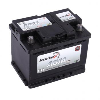 19 999 р. Аккумулятор KORTEX AGM 60Ач обратная полярность KORTEX 6ст60(0) agm560901  с доставкой в г. Кемерово. Увеличить фотографию 1
