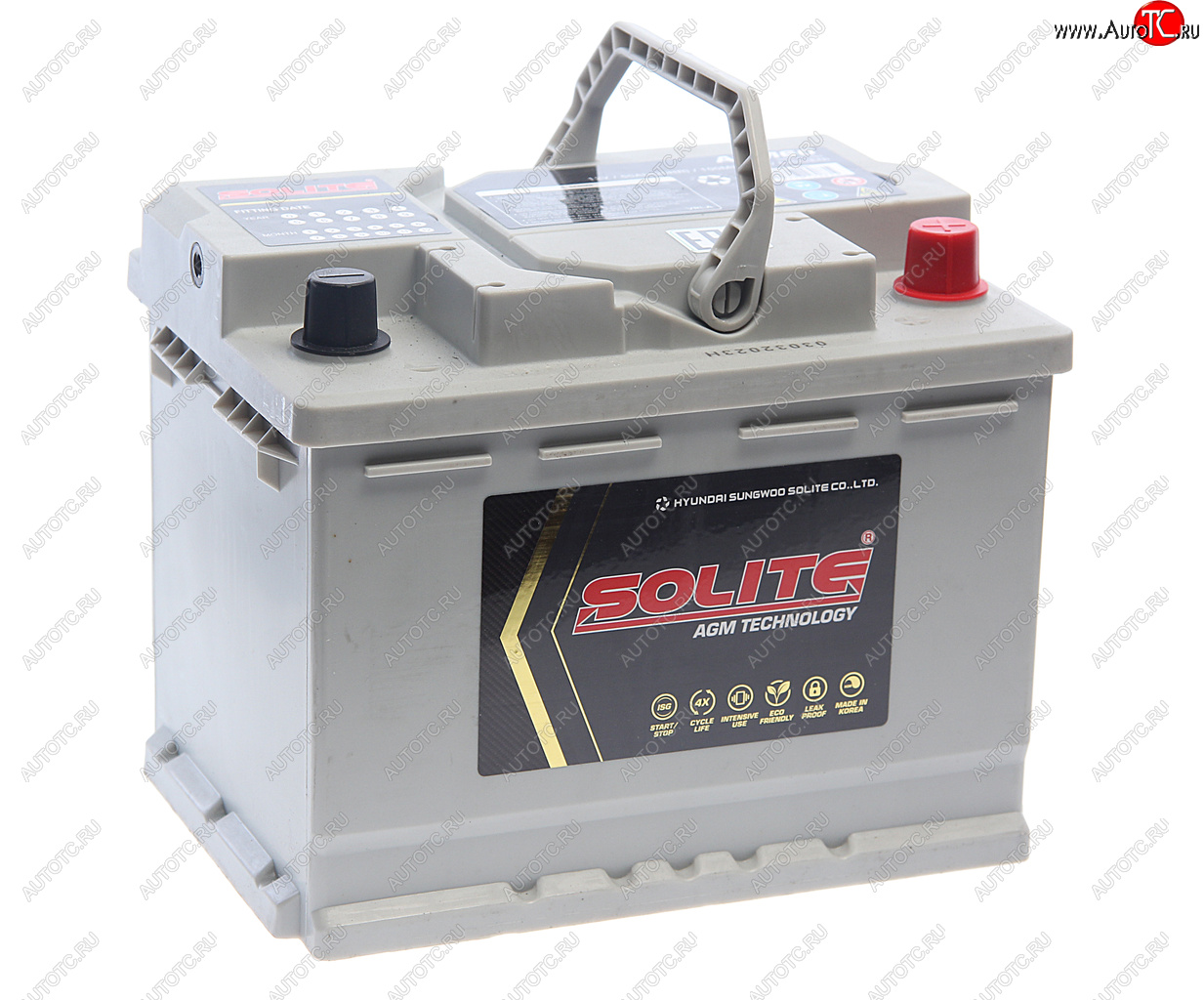 21 499 р. Аккумулятор SOLITE AGM 60Ач обратная полярность SOLITE 6ст60(0) agm60l  с доставкой в г. Кемерово