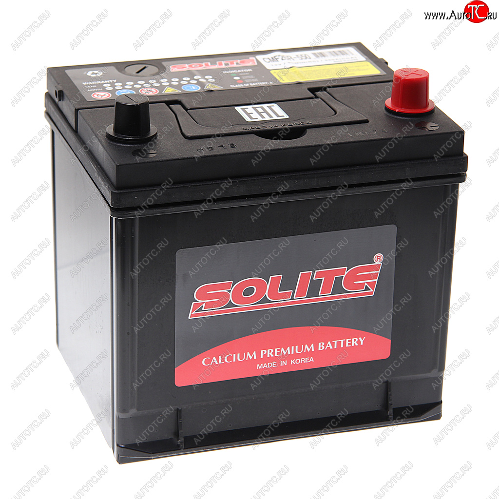 12 599 р. Аккумулятор SOLITE 60Ач обратная полярность SOLITE 6ст60(0) cmf 26r-550  с доставкой в г. Кемерово