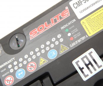 10 499 р. Аккумулятор SOLITE 60Ач обратная полярность,низкий SOLITE 6ст60(0) cmf 56040  с доставкой в г. Кемерово. Увеличить фотографию 2