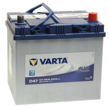 13 749 р. Аккумулятор VARTA Blue Dynamic 60Ач обратная полярность VARTA 6ст60(0) d47  с доставкой в г. Кемерово. Увеличить фотографию 1