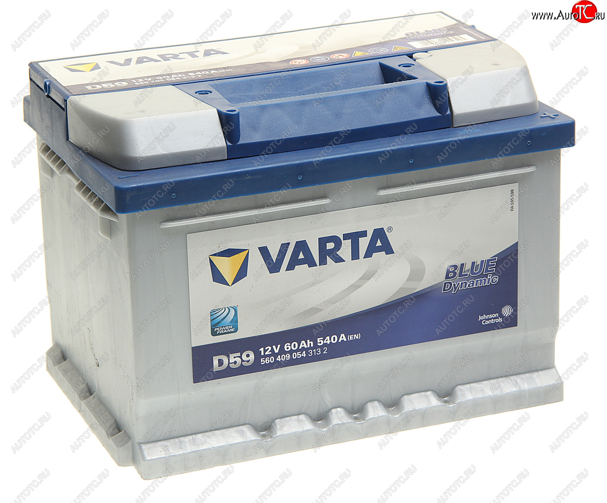 13 899 р. Аккумулятор VARTA Blue Dynamic 60Ач обратная полярность, низкий VARTA 6ст60(0) d59  с доставкой в г. Кемерово