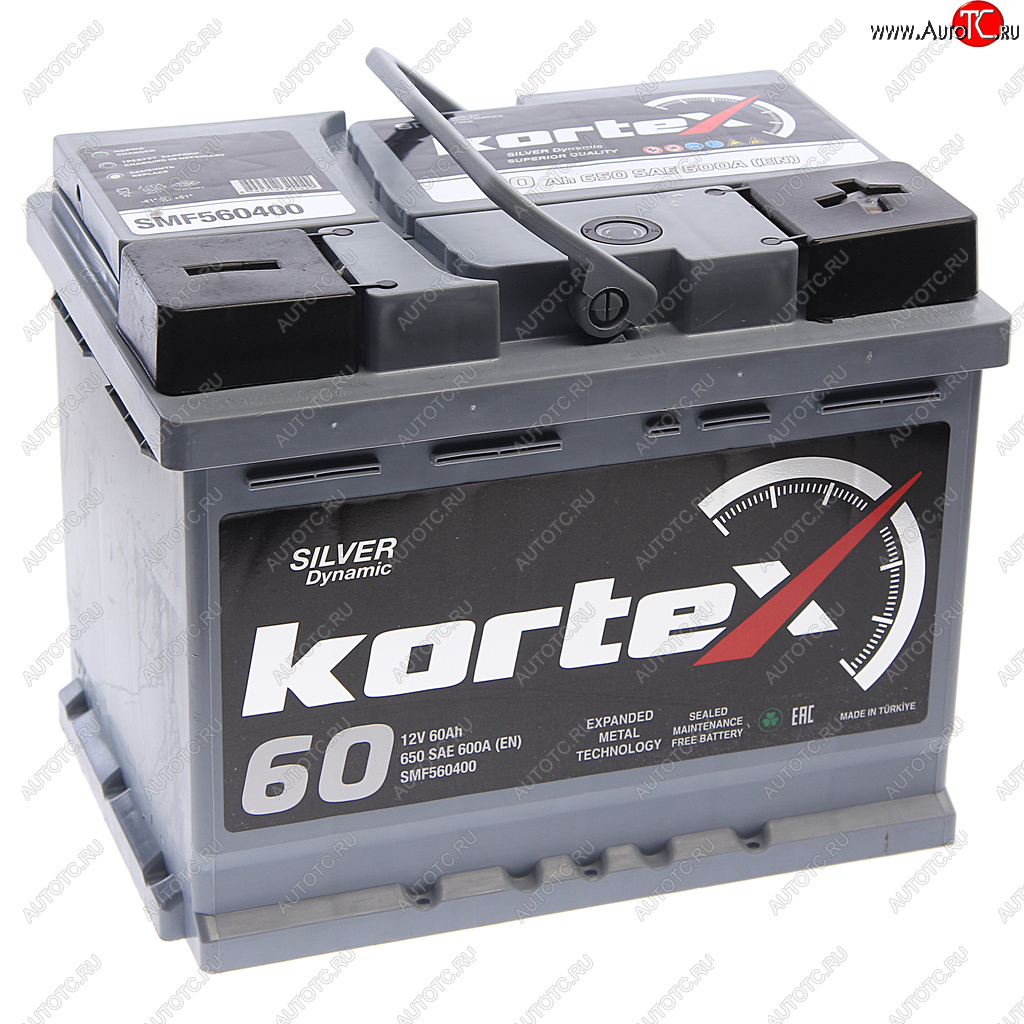 10 749 р. Аккумулятор KORTEX SILVER Dynamic 60Ач обратная полярность KORTEX 6ст60(0) smf560400  с доставкой в г. Кемерово