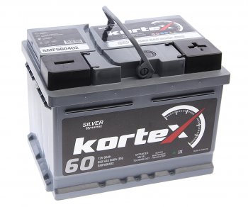 10 749 р. Аккумулятор KORTEX SILVER Dynamic 60Ач обратная полярность, низкий KORTEX 6ст60(0) smf560402  с доставкой в г. Кемерово. Увеличить фотографию 1