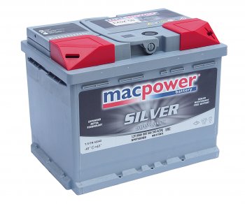 9 499 р. Аккумулятор MACPOWER 60Ач обратная полярность MACPOWER 6ст60(0) smf56068  с доставкой в г. Кемерово. Увеличить фотографию 1
