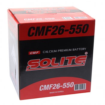 12 599 р. Аккумулятор SOLITE 60Ач SOLITE 6ст60(1) cmf 26-550  с доставкой в г. Кемерово. Увеличить фотографию 3