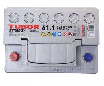9 999 р. Аккумулятор TUBOR Synergy 61Ач TUBOR 6ст61(1)  с доставкой в г. Кемерово. Увеличить фотографию 2