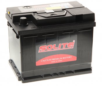 11 599 р. Аккумулятор SOLITE 62Ач обратная полярность SOLITE 6ст62(0) cmf 56219  с доставкой в г. Кемерово. Увеличить фотографию 1