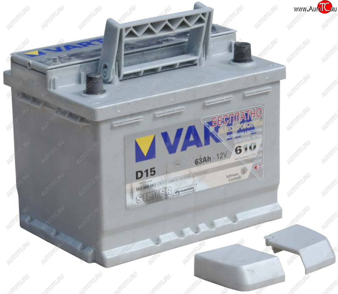 14 599 р. Аккумулятор VARTA Silver Dynamic 63Ач обратная полярность VARTA 6ст63(0) d15  с доставкой в г. Кемерово